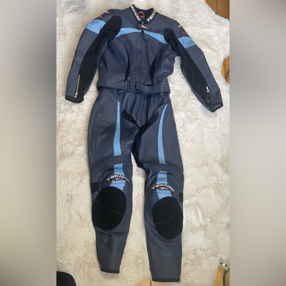 Teknic Leather Motorcycle Racing Suit Ladies Size 8
